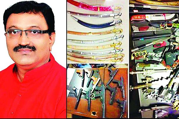BJP Official Caught Selling Illegal Weapons