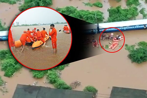 Mahalaxmi Express Stranded In Floods