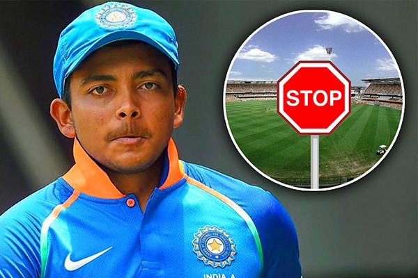 U-19 Cricketer Prithvi Shaw Banned From Cricket