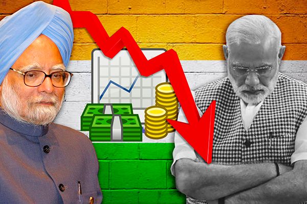 Manmohan Blames Modi for Economic Crisis
