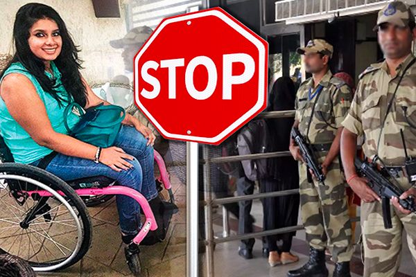 Woman in Wheelchair asked to Stand at Airport