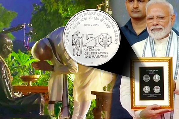 PM Modi Releases Rs 150 Coin on Gandhi Jayanthi