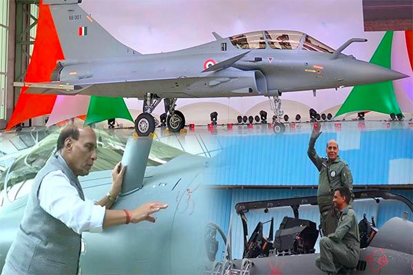 Rajnath Receives First Rafale Jet