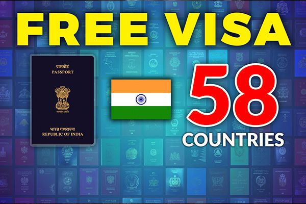 With Indian Passport Travel Visa-free to 58 Countries