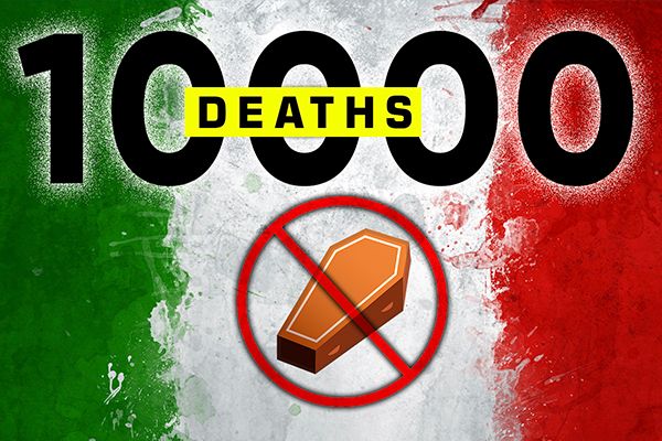 10,000 Dead in Italy Due to COVID-19