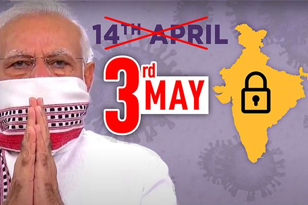 India Lockdown extended till 3rd May