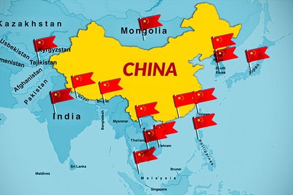 China Claims Land in 18 Territories
