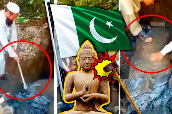 Buddha Statues Smashed in Pakistan