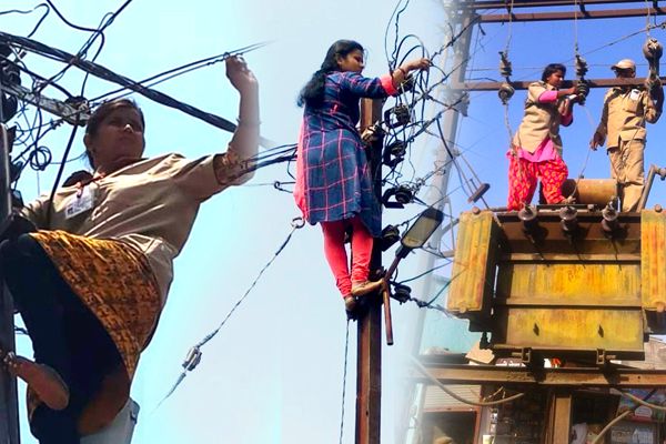Mahavitaran's Wonder Woman Climbs Electric Poles