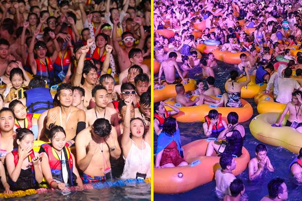 Thousand Enjoy Party in Wuhan with no Masks