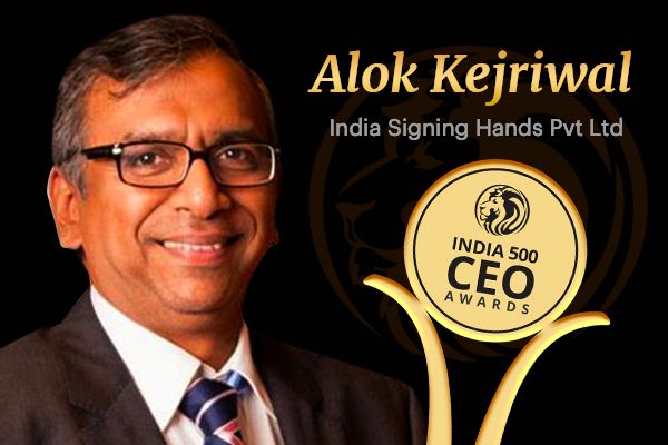 Mr Alok Kejriwal Wins Best CEO Award