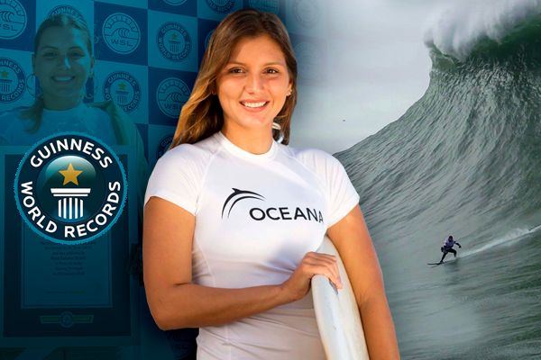 Brazilian Woman Surfs 73.5 Feet High Wave