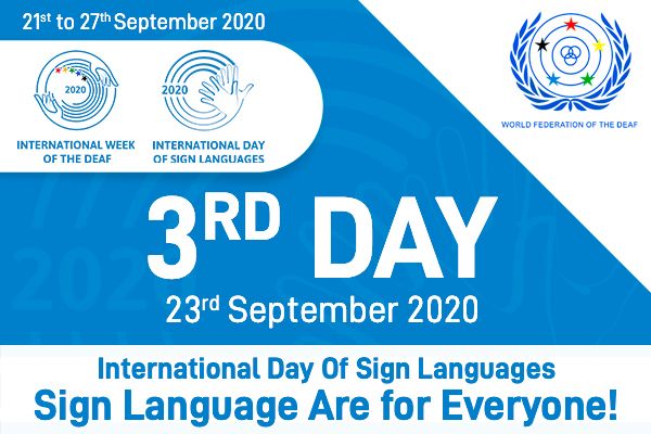 International Day of Sign Languages -  ‘Sign Languages Are for Everyone!'