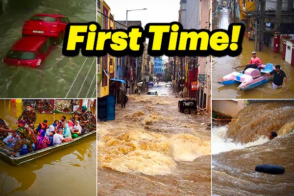 Heavy Rains In Hyderabad Cause Mass Destruction