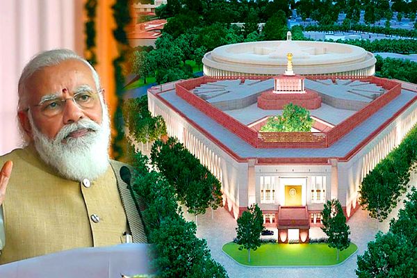 Modi Performs Ground-Breaking Ceremony for New Parliament