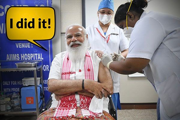 PM Modi Gets First Dose of COVID Vaccine