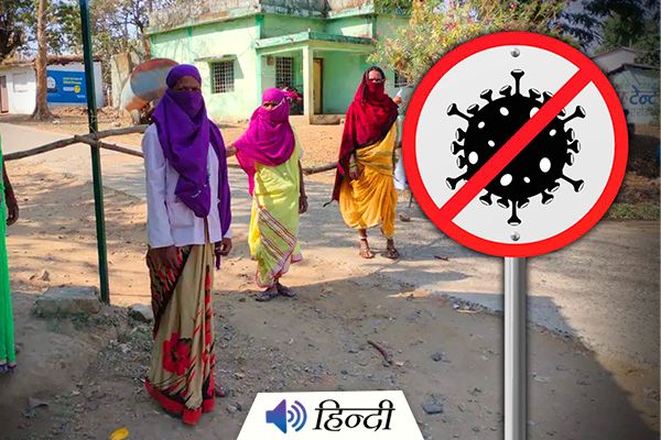 Women Guard MP Village to Control COVID Infections