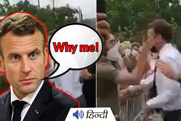 France President Emmanuel Macron Slapped by Man