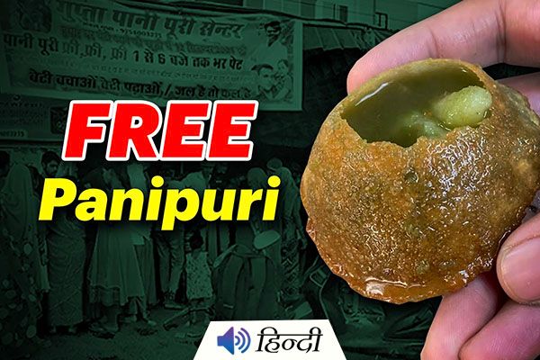 Man Sells Rs 50k Worth Pani Puri for Free