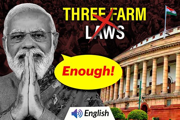 Parliament Removes 3 Farm Laws Without Allowing Discussion