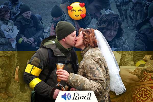Two Ukraine Soldiers Got Married While Fighting War