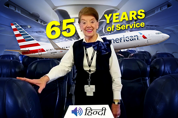 86 Year Old Is World's Longest Serving Air Hostess