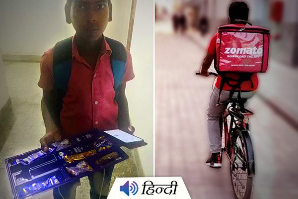 7 Years Old Turns Zomato Delivery Boy After Fathers Accident