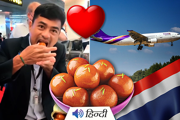 Indian Man Shares Gulab Jamun With Airport Staff in Thailand