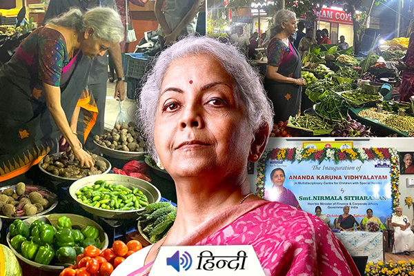 Nirmala Sitharaman Spotted Buying Vegetables from Street