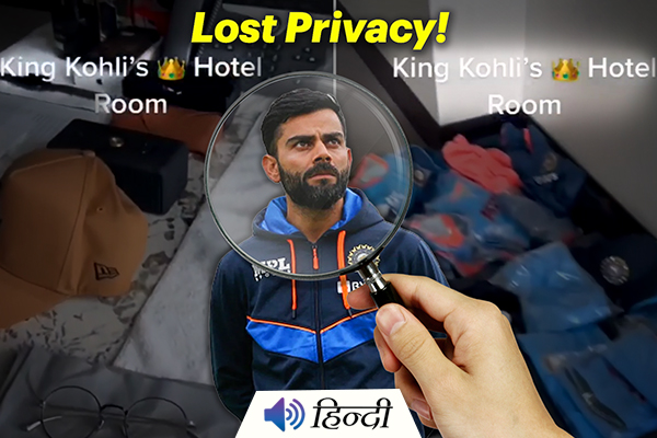 Kohli is Disappointed After His Hotel Room Video Goes Viral