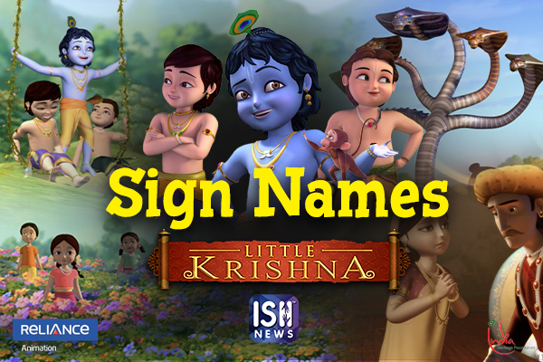 Introducing Sign Names of Little Krishna Series