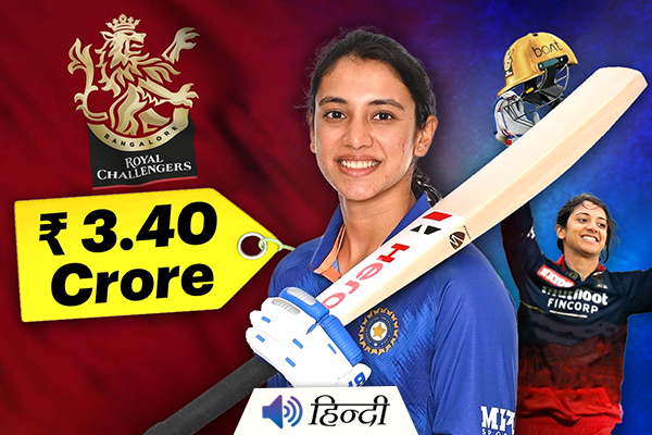Women’s IPL: Smriti Mandhana Auctioned for Rs 3.40 Crore