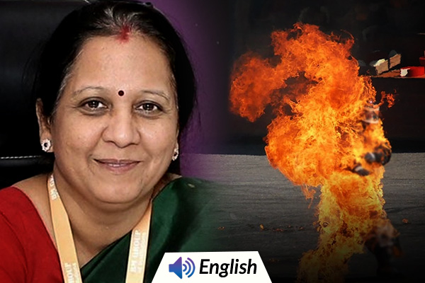 Indore Principal Set on Fire By Student
