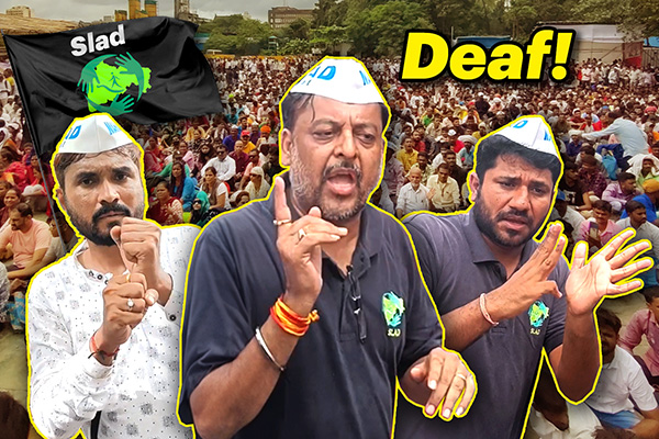 SLAD's Protest for Deaf Rights in Mumbai