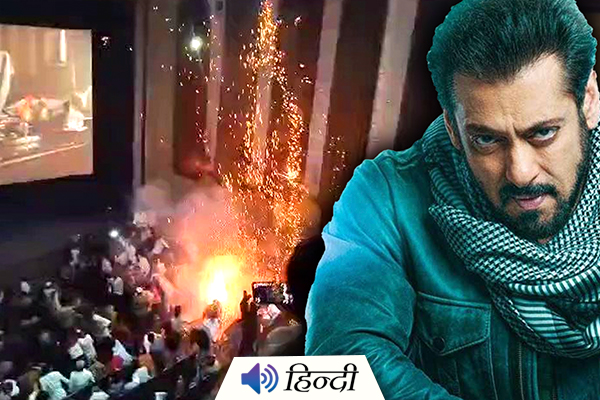 Salman Khan Fans Burst Fireworks in Theater During Tiger 3