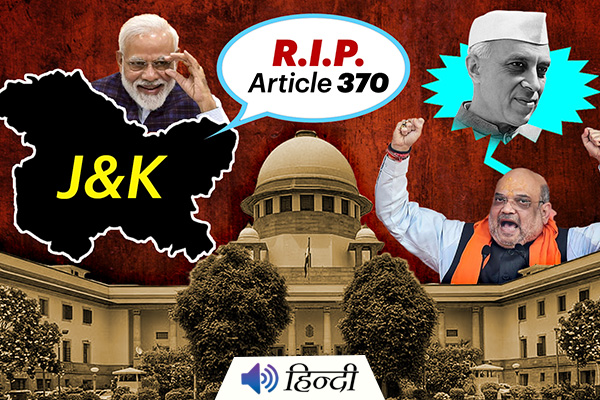 Supreme Court Supports Removal of Article 370