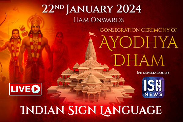 LIVE: Ayodhya Ram Mandir with Indian Sign Language