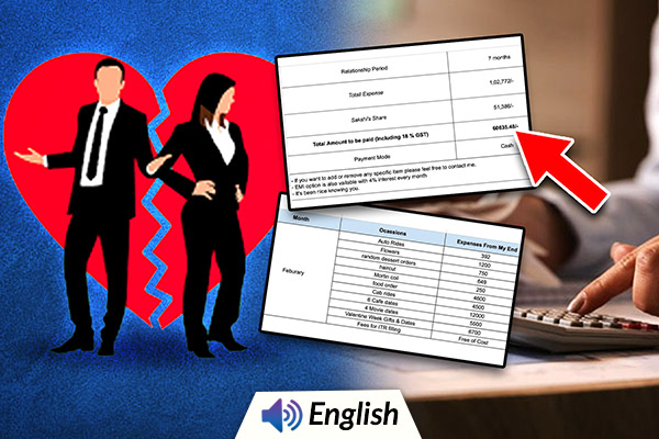 CA Boyfriend Send Excel Sheet of Expenses to Ex-Girlfriend