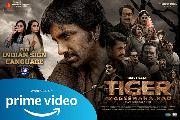 Watch Tiger Nageswara Rao with ISL Interpretation on Prime Video