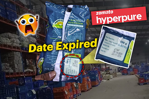 Items with Future Packaging Dates Found in Zomato Warehouse