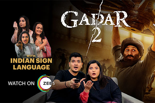 Watch Gadar 2 with Indian Sign Language on ZEE5