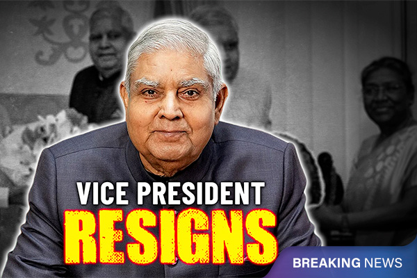 Jagdeep Dhankhar Resigns as Vice President of India