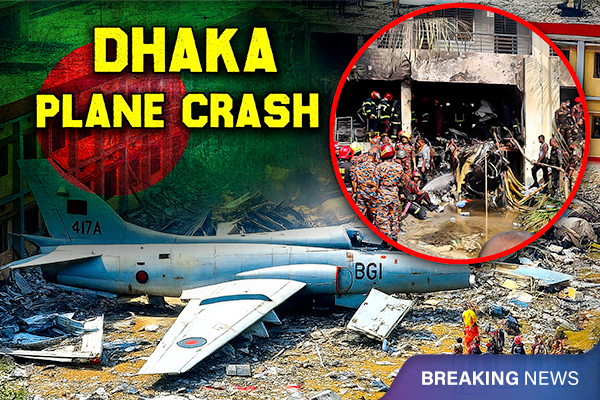 Bangladesh Air Force Plane Crashes Into School