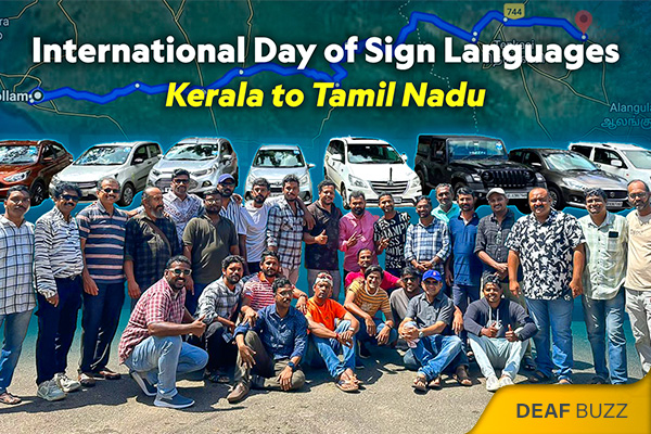 Car Rally from Kollam to Tenkasi for Sign Language Awareness