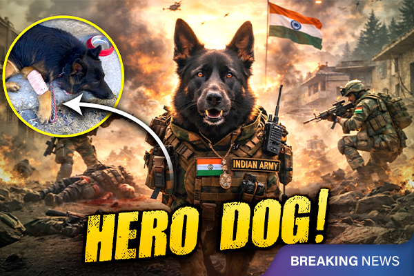 Sniffer Dog Tyson Helps Security Forces Eliminate 3 Terrorists After Being Shot