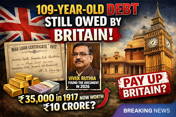 109-Year-Old Debt: Rs.35,000 Given to British Government Worth Rs.10 Crores Now