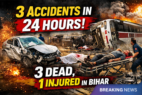 Bihar: 3 Accidents in 24 Hours; Deaf Man Loses Life