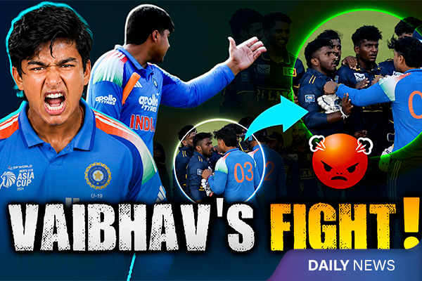 Vaibhav Sooryavanshi Pushes Sri-Lankan Cricketer After Losing