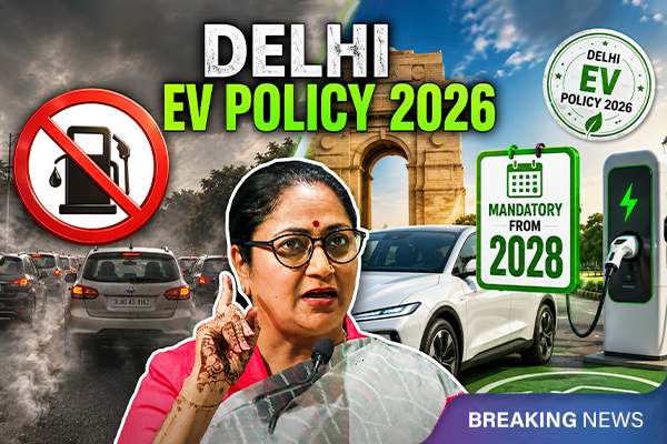 Delhi EV Policy 2026: Electric Vehicles to Become Mandatory From 2028
